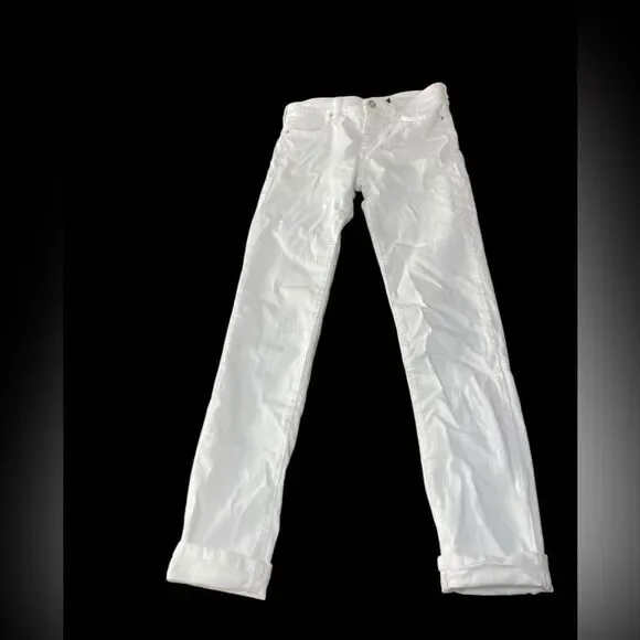 Jeckerson White Denim Jeans Sz. 24 Made in Italy Runs 26” - Picture 8 of 12